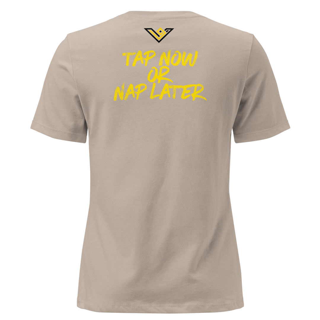 Vortus Women’s Jiu-Jitsu Tap Now or Nap Later Relaxed T-Shirt