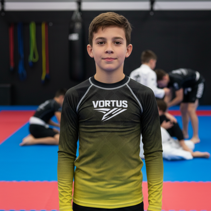 Youth Midnight Gold Rash Guard