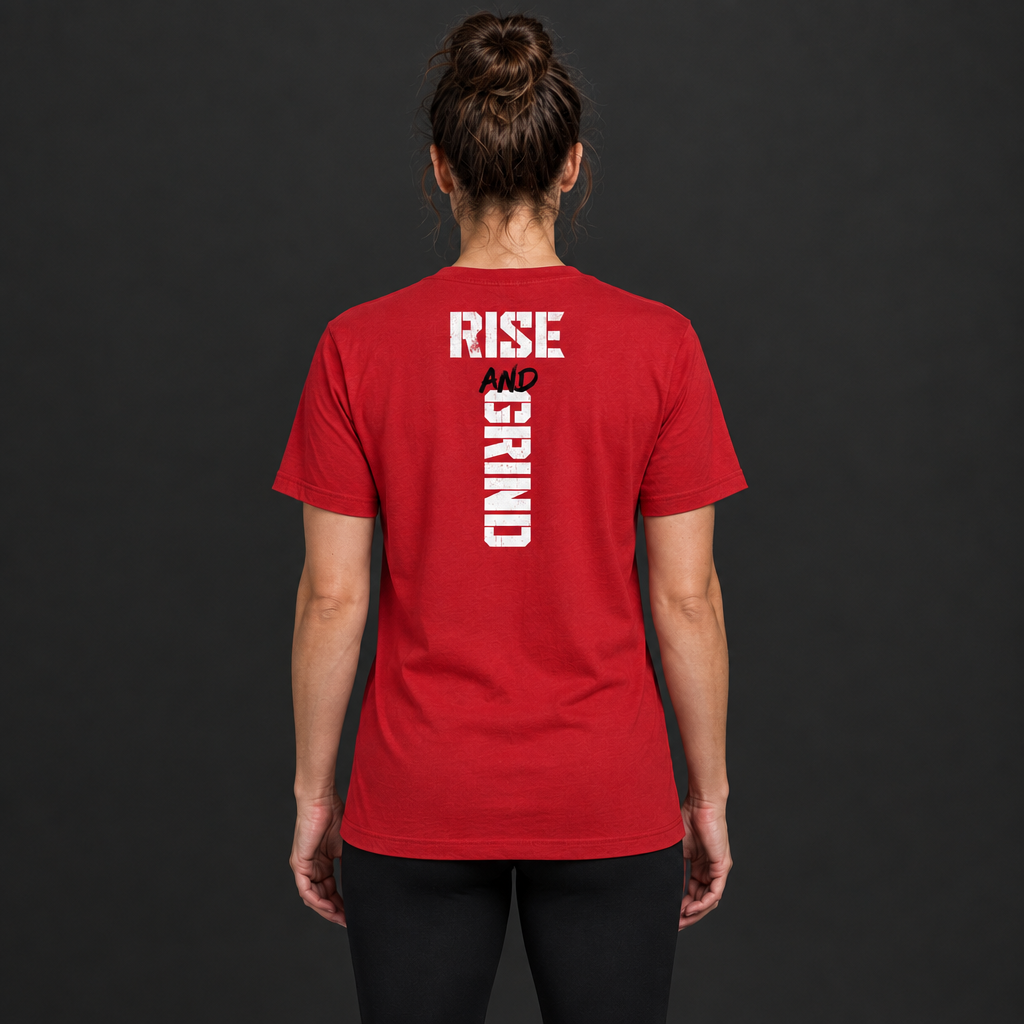 Red shirt back, square catalog image