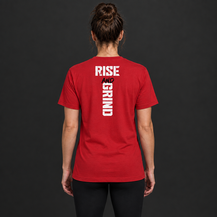 Red shirt back, square catalog image