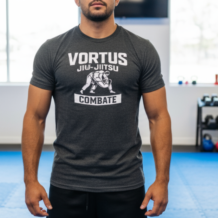 Vortus Brazilian Jiu-Jitsu Combate Shirt - Dark Grey Heather