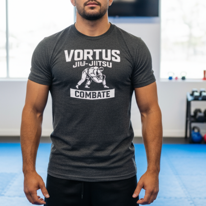 Vortus Brazilian Jiu-Jitsu Combate Shirt - Dark Grey Heather