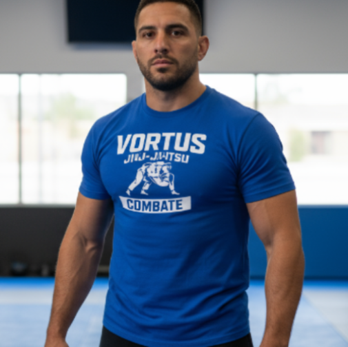 Vortus Brazilian Jiu-Jitsu Combate Shirt - Royal Blue
