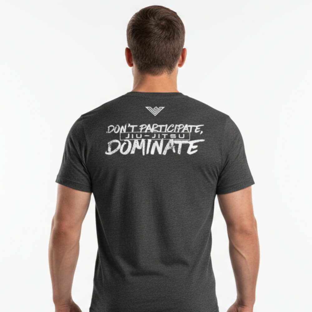 Vortus Don't Participate Dominate - Dark Heather Gray Back