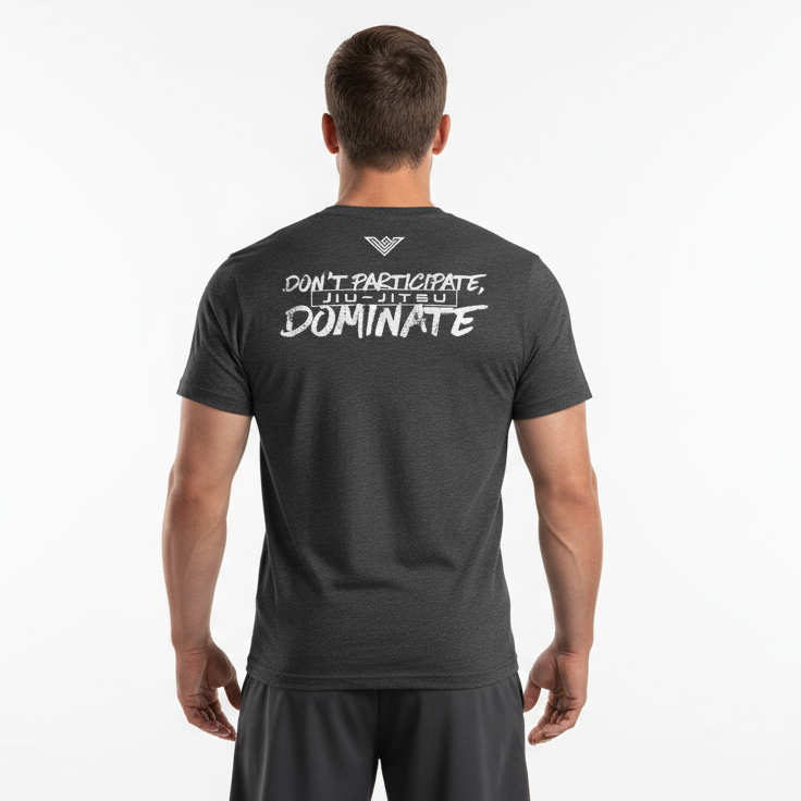 Vortus Don't Participate Dominate - Dark Heather Gray Back