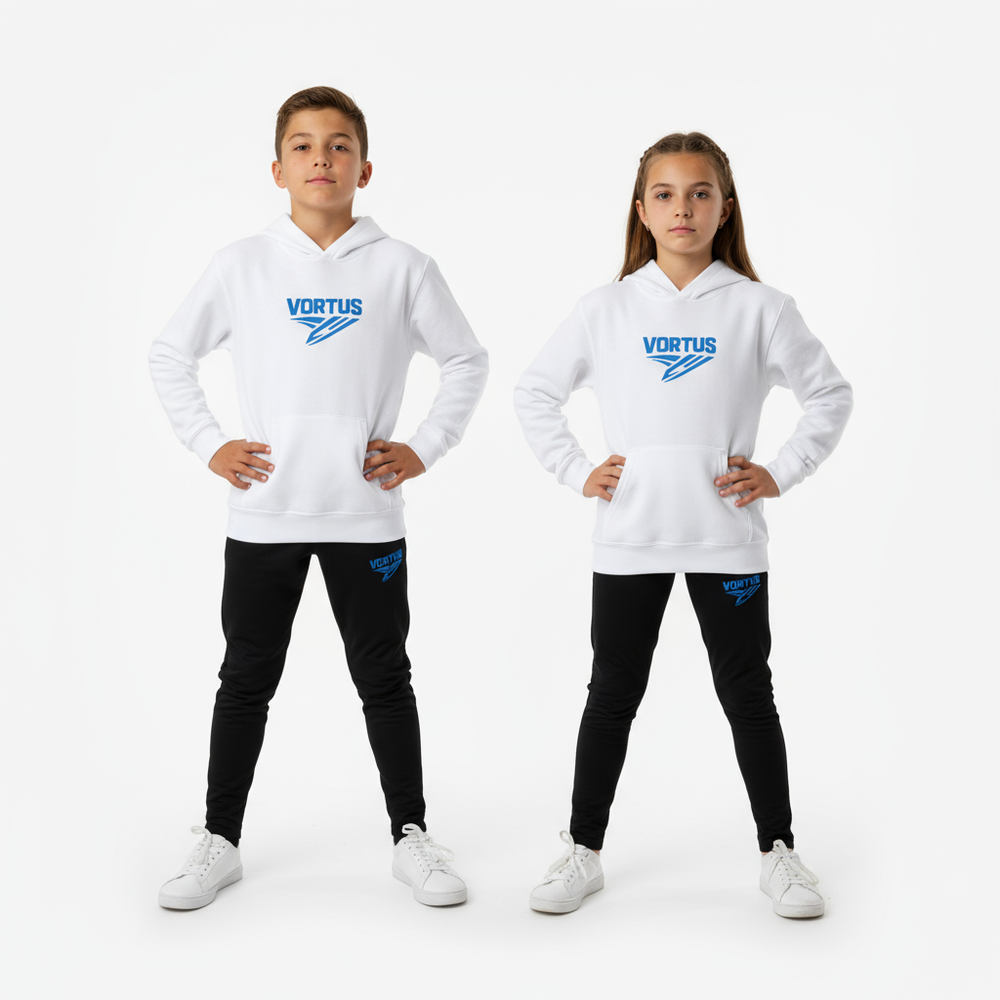 Vortus Hoodie White - Boy and Girl Athletes