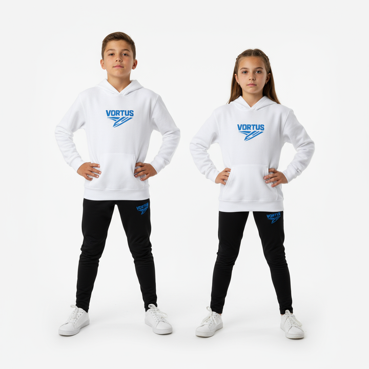 Vortus Hoodie White - Boy and Girl Athletes
