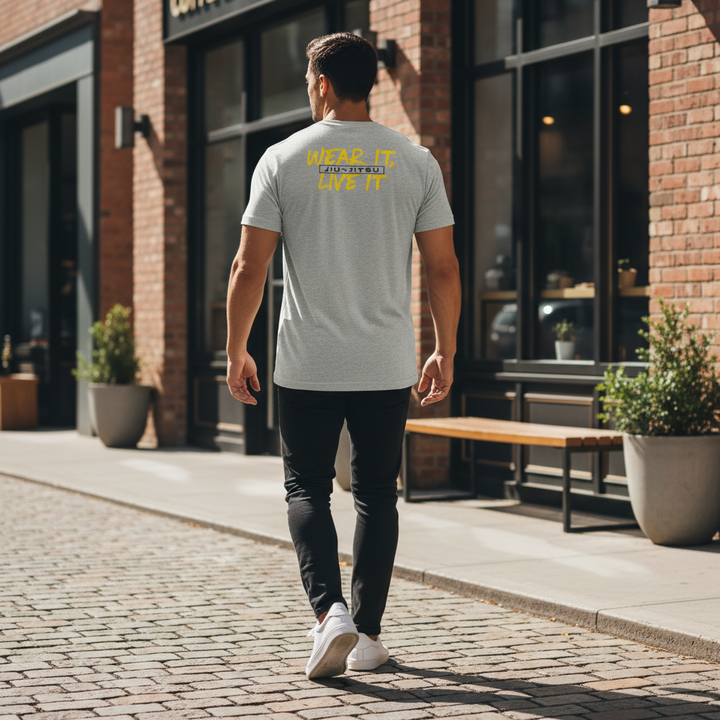 Vortus Men's Jiu-Jitsu Lifestyle Shirt - Athletic Heather Back