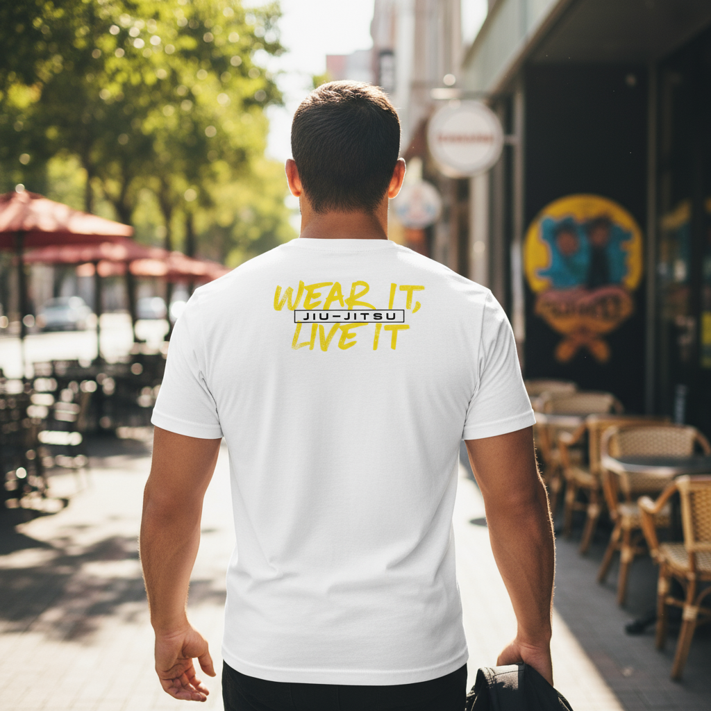 Vortus Men's Jiu-Jitsu Lifestyle Shirt - White Back