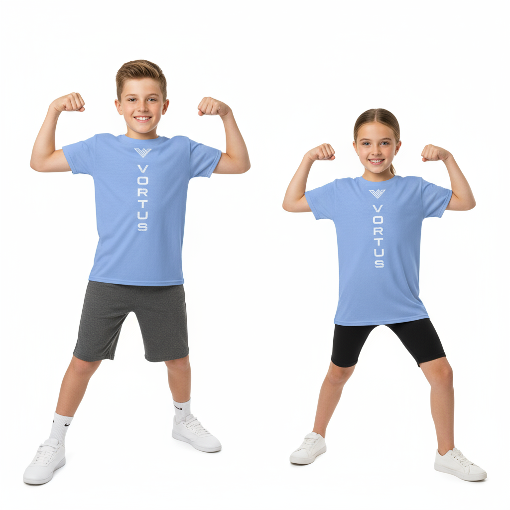 Vortus Rise And Grind - Carolina Blue Front Caucasian