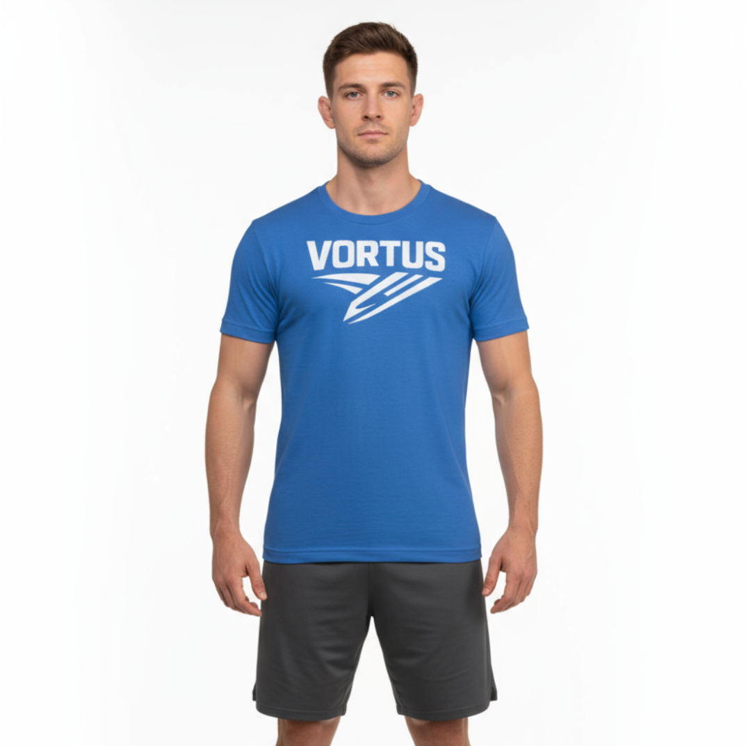 Vortus Shirt - Royal Blue - White Background
