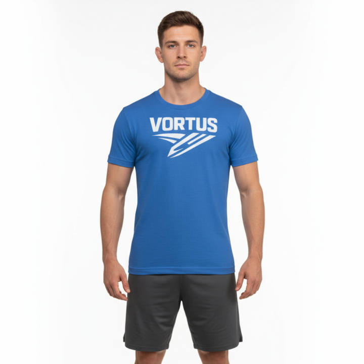 Vortus Shirt - Royal Blue - White Background