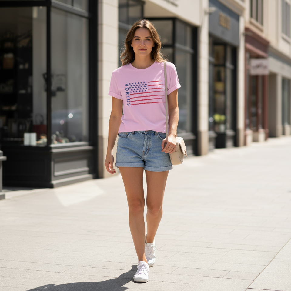 Vortus Stars And Stripes Women's Shirt - Solo Downtown