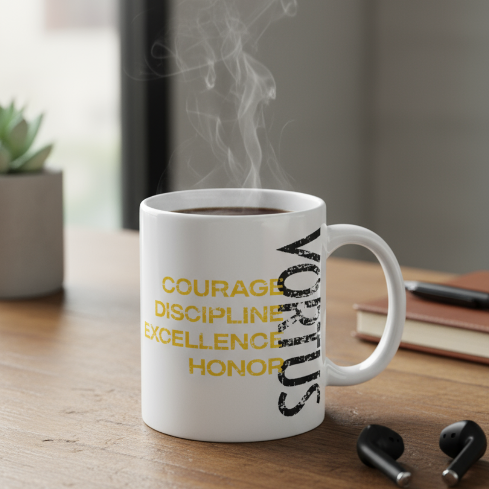 Vortus Values White Glossy Mug - Correct Design