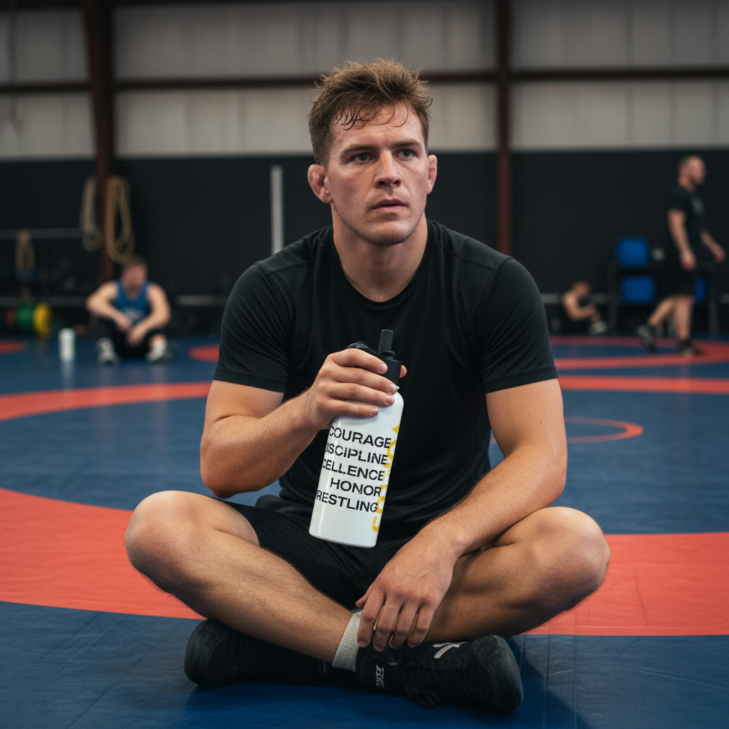 Vortus Wrestling Values Stainless Steel Water Bottle