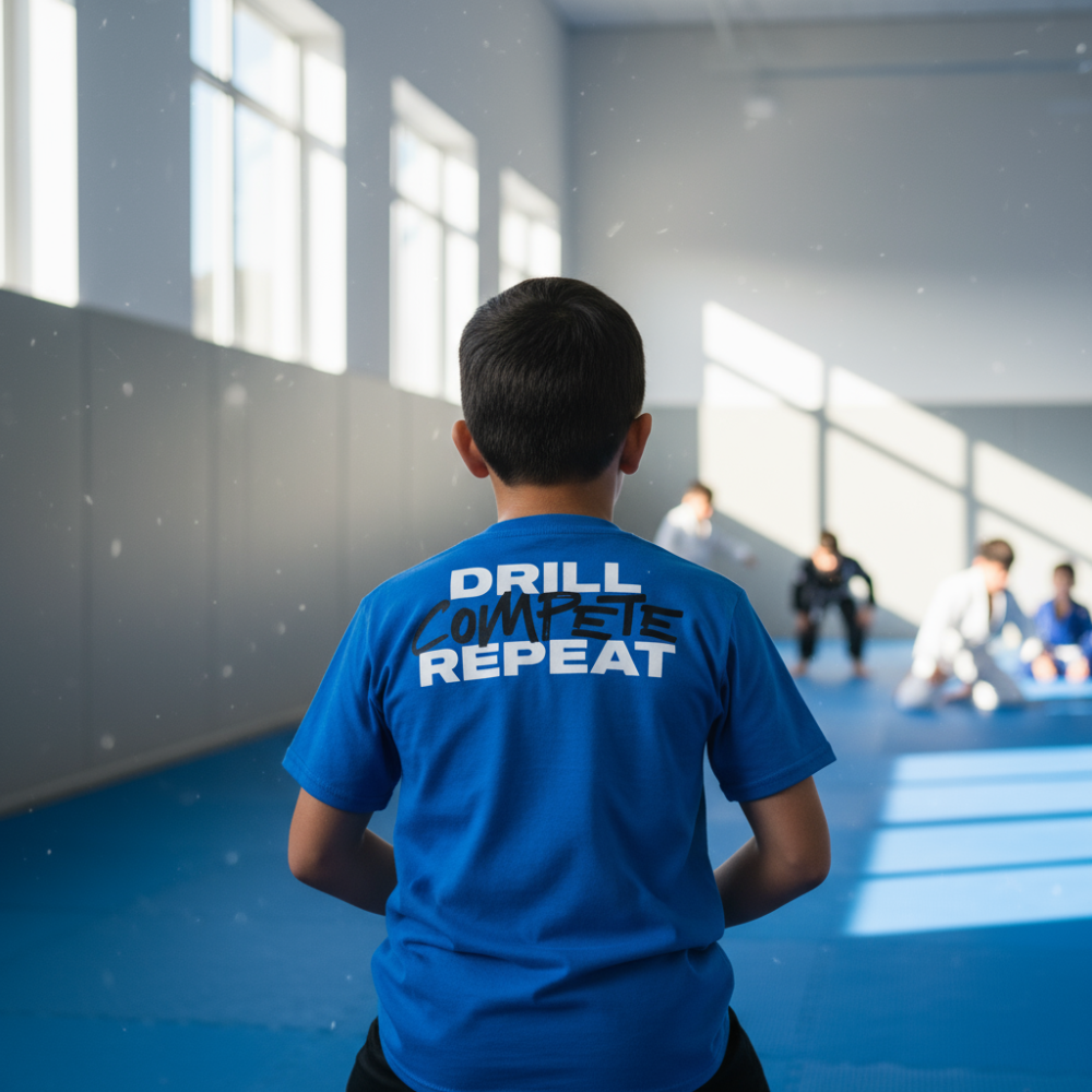 Vortus Youth Drill Compete Repeat Shirt - Bright Setting