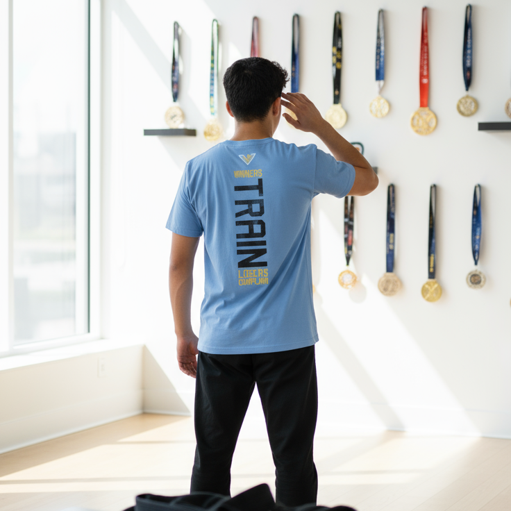 Vortus Youth Winners Train Shirt - Back View Clear