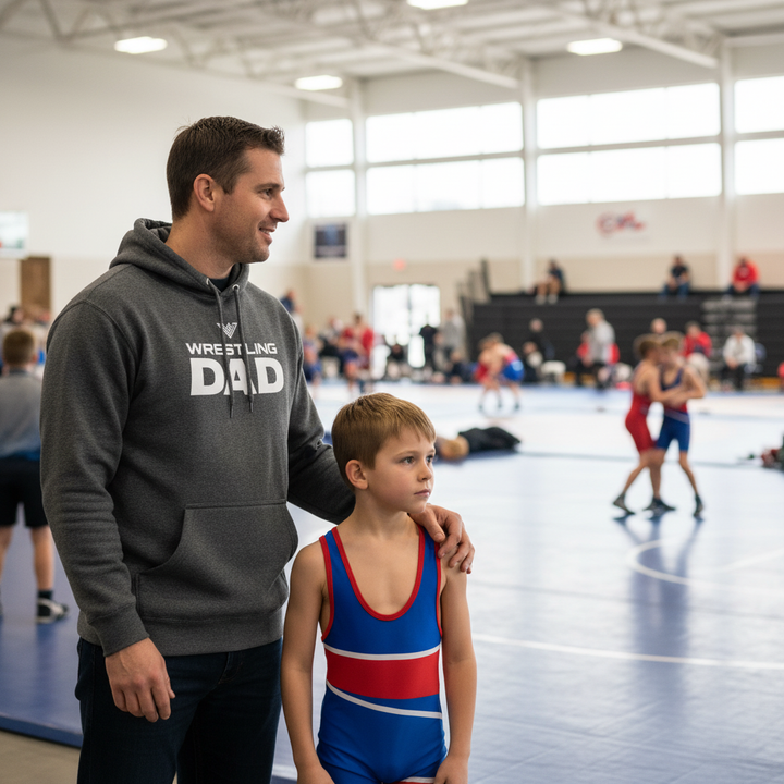 Wrestling Dad at Competition