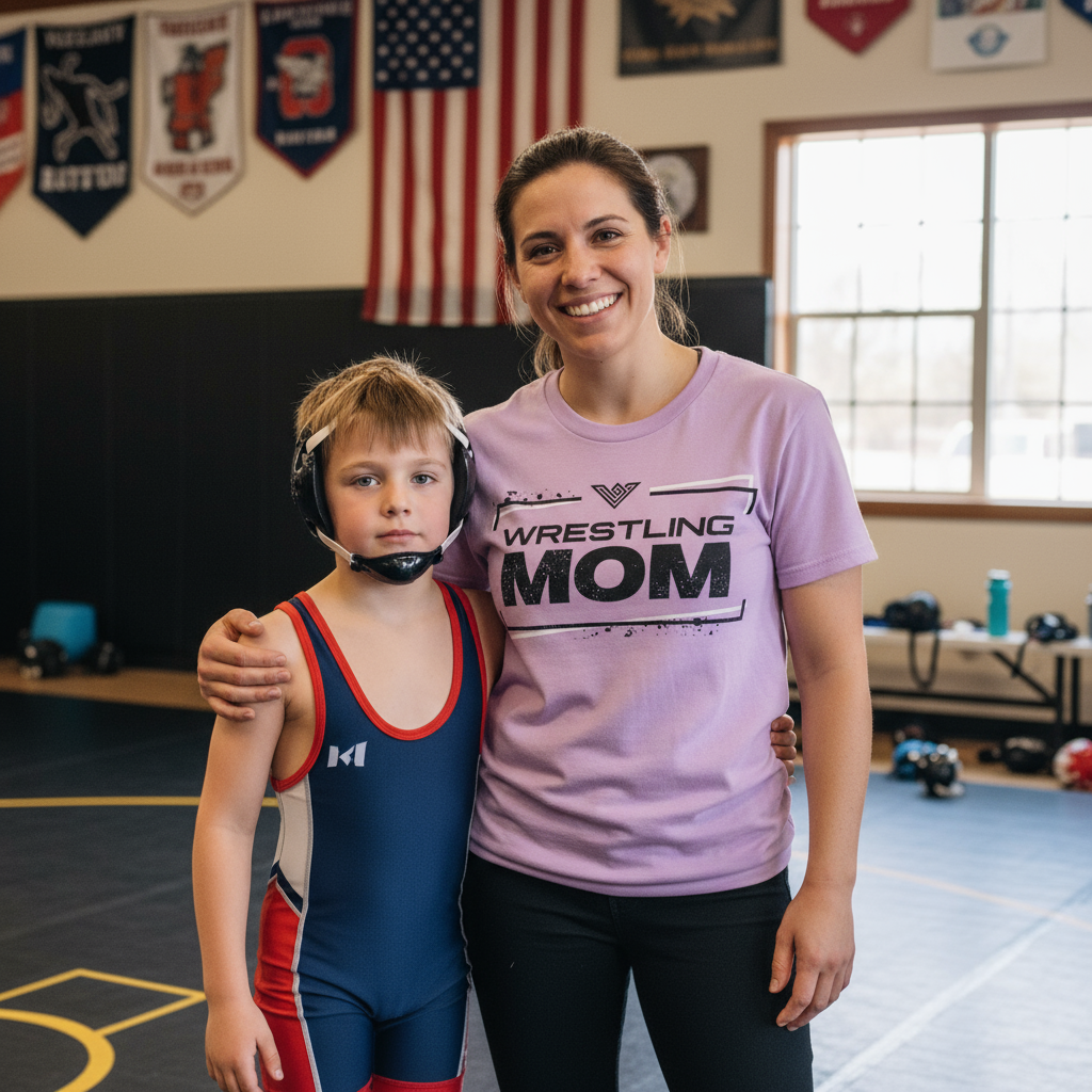 Wrestling Mom Lifestyle Image - Lilac